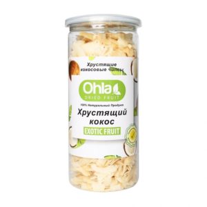 Хрустящие кокосовые чипсы 300гр купить в Санкт-Петербурге